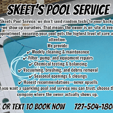 Skeet’s Pool service