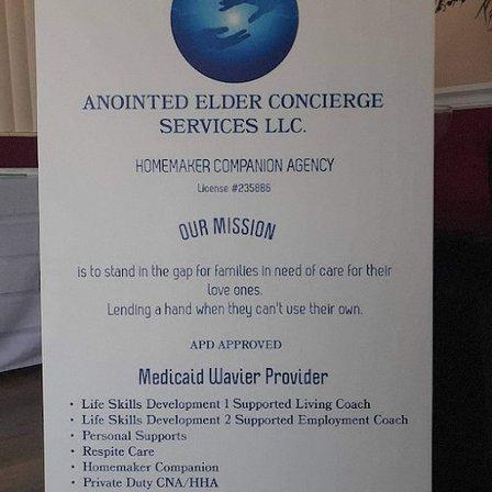 Anointed Elder Concierge Services LLC