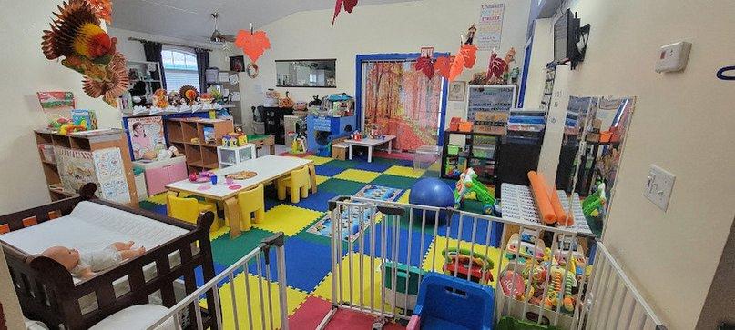 Foot Prints on the Wall Home Daycare