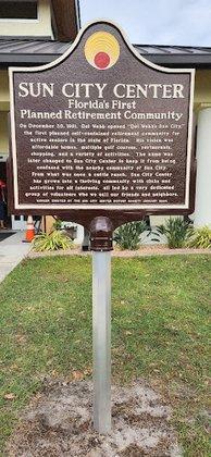 Sun City Center Historical Marker