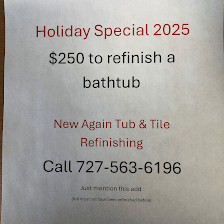 New Again Tub and Tile Reglazing LLC.