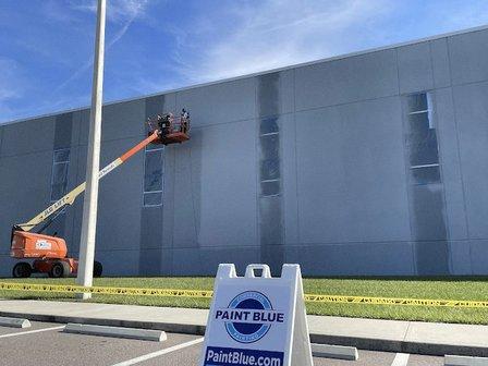 Paint Blue Commercial Painting