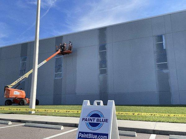 Paint Blue Commercial Painting