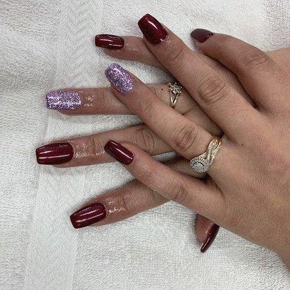Pink & White Gel Nails & Spa