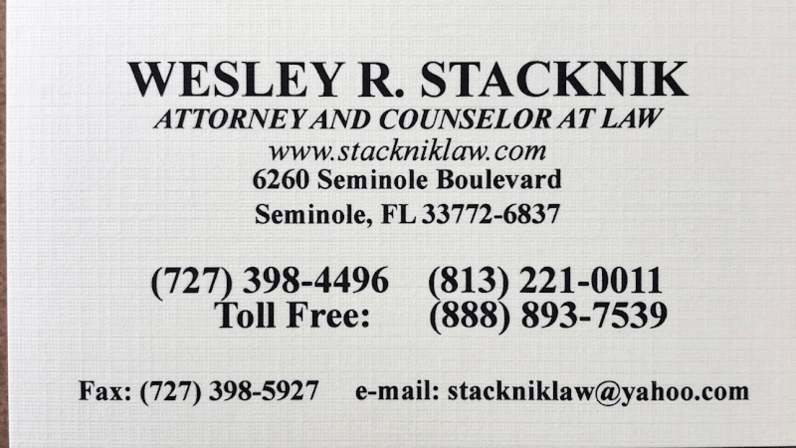 Law Offices of Wesley R. Stacknik