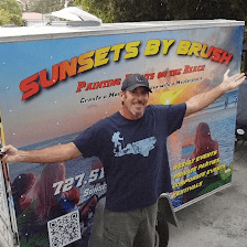 Sunsets by Brush