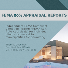 Thomas Cushman, Cert Res RD3932 - FEMA 50% Appraisals