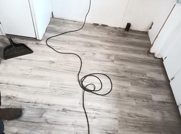 half / price floors installled non profit