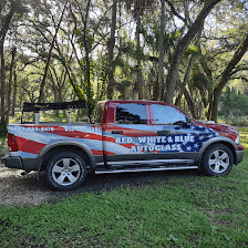 Red White & Blue Auto Glass