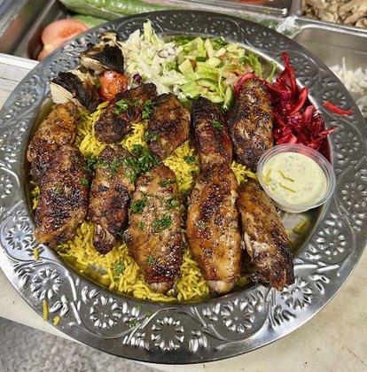 Hamada maqluba / kabobs