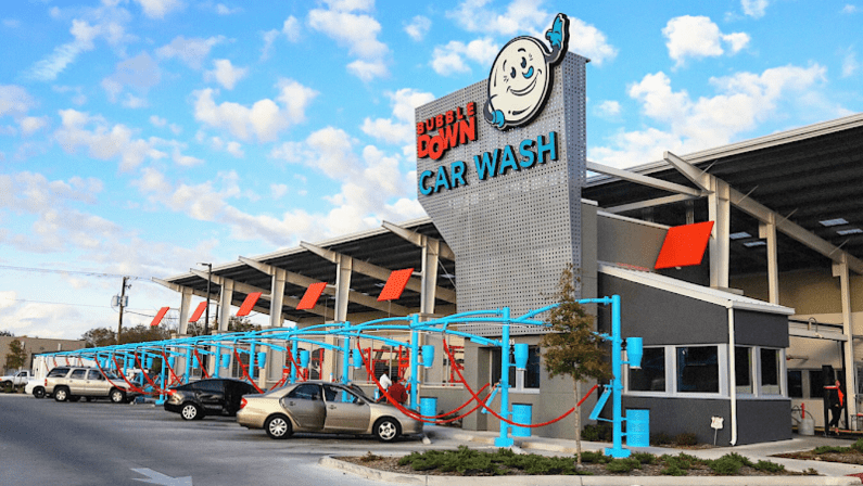 Bubble Down Car Wash