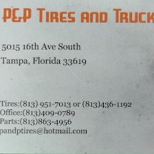 P & P Tires Truck Services -Sale of Parts