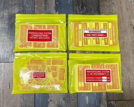 Solar PV Labels