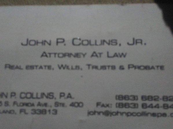 John P Collins Law