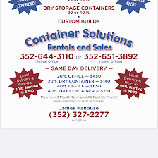 Container solutions rental and sales