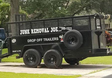 Junk Removal Joe | hauling dump trailer rental