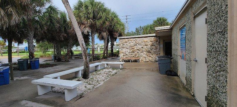 Public beach restrooms