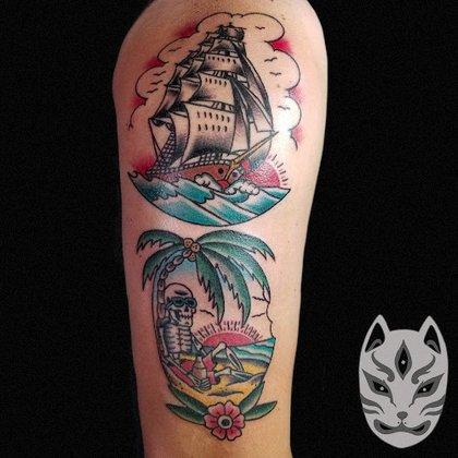 Copper Fox Tattoo