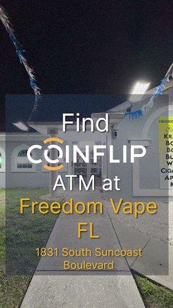 CoinFlip Bitcoin ATM - Freedom Vape FL (Homosassa)