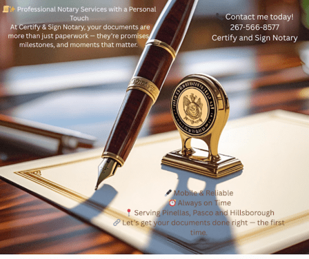Certify And Sign Notary