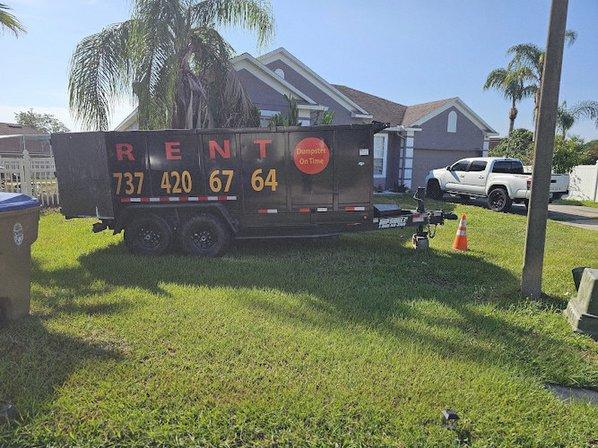 JUNK REMOVAL DUMPSTER ON TIME