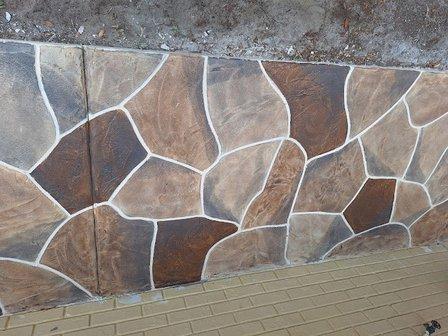 Feminine touch decorative concrete
