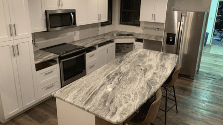 Lugo's Natural Stone Work, Cabinets & LVP