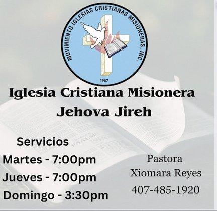Iglesia Cristiana Misionera Jehová Jireh