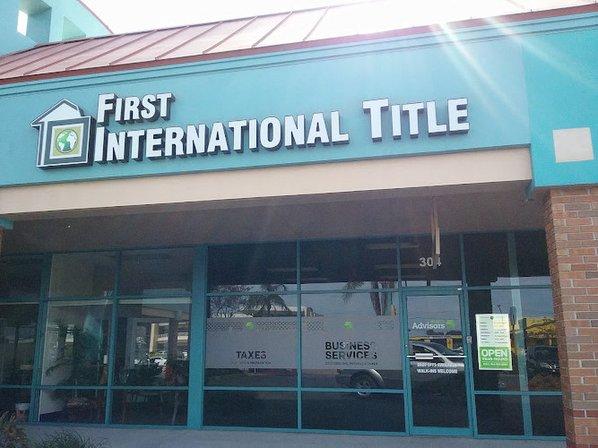 First International Title